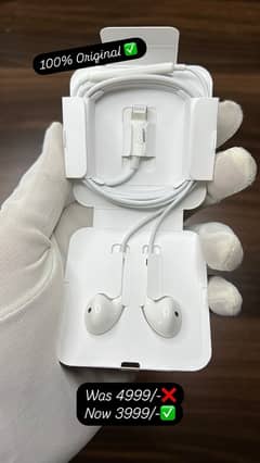 100% Original Apple Lightning Earphones