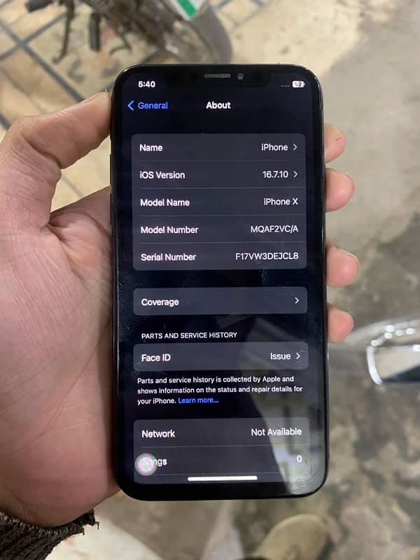 iPhone X 256gb pta approved 5