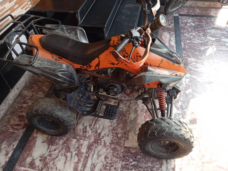 Quad bike for sale 110 cc engine 8by10 condition only battery required 0