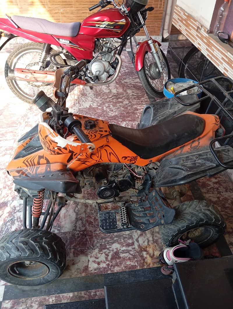 Quad bike for sale 110 cc engine 8by10 condition only battery required 2