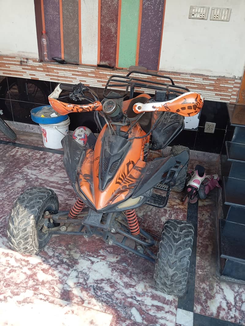 Quad bike for sale 110 cc engine 8by10 condition only battery required 3