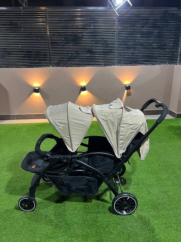 Baby Pram (Moon Company) Very Slightly Used Inside Malls And Banglows 1