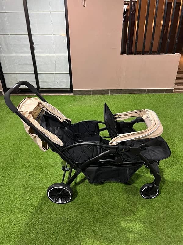 Baby Pram (Moon Company) Very Slightly Used Inside Malls And Banglows 3