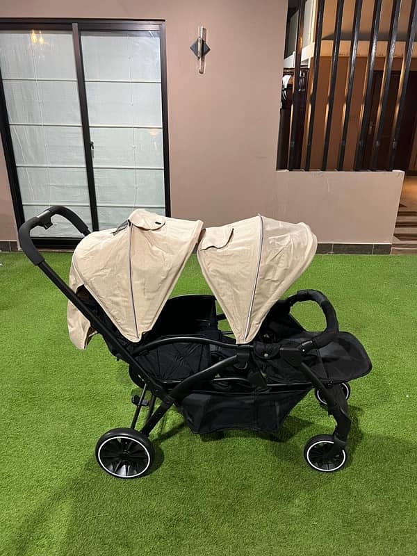 Baby Pram (Moon Company) Very Slightly Used Inside Malls And Banglows 4