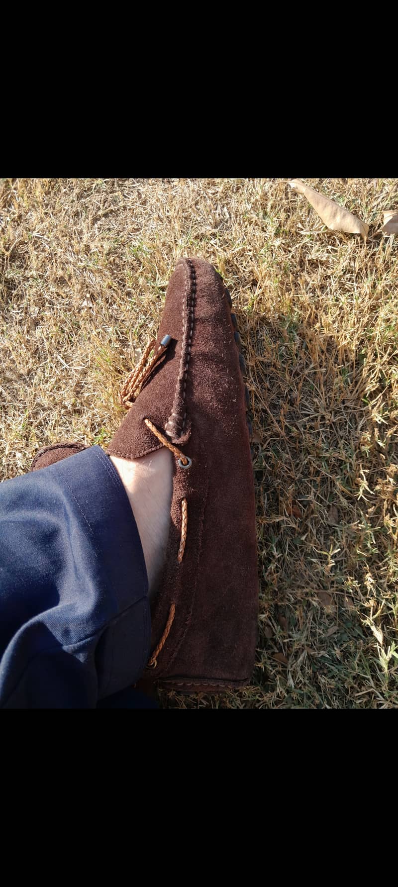 Premium stylish brown suede loafers 1