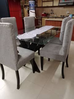 6 chairs dining table