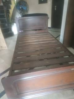 wooden bed set rarely used