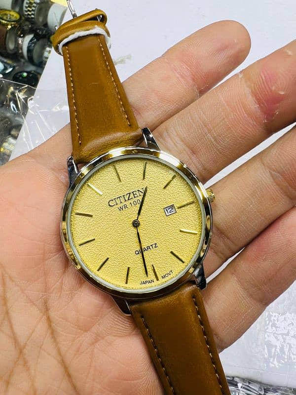 Citizen Slim Fit Watch – Premium Leather Strap – Made in Japan 2