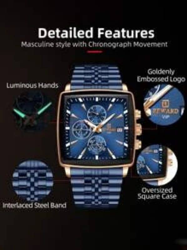 Men Date Detail Quartz Watch 1