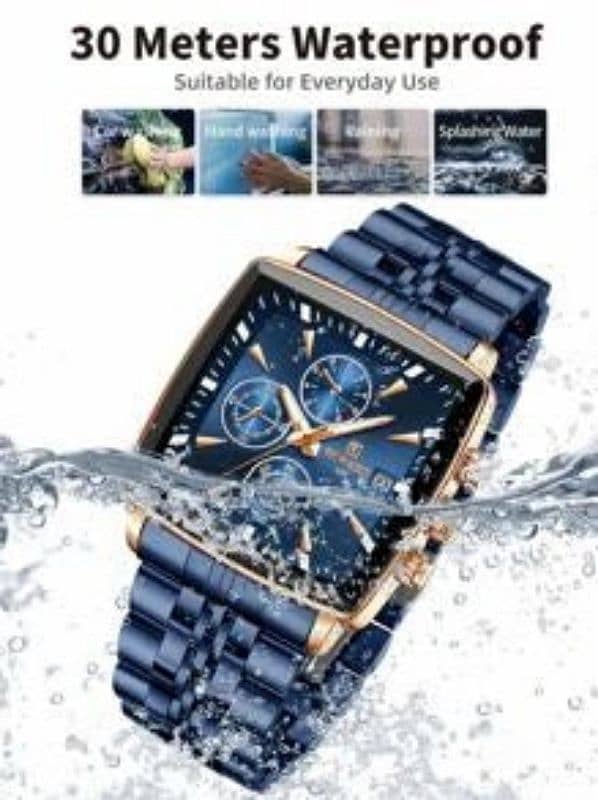 Men Date Detail Quartz Watch 4