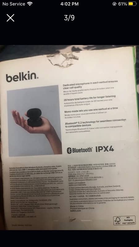 Belkin airbuds soundform bolt 2