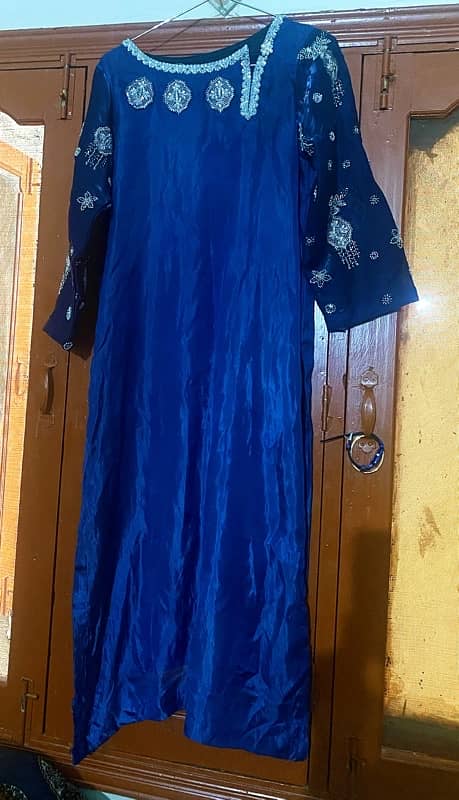 Silk Fancy Embroidered Ready to Wear - Free size 1