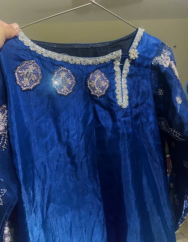 Silk Fancy Embroidered Ready to Wear - Free size 2