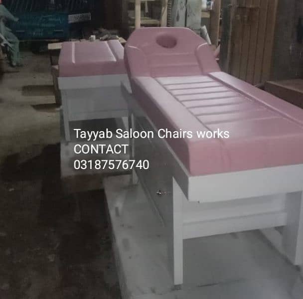 Parlour Chair/Salon Chair/Hair Wash Unit/Pedicure/Facial Bed/Trolley 3