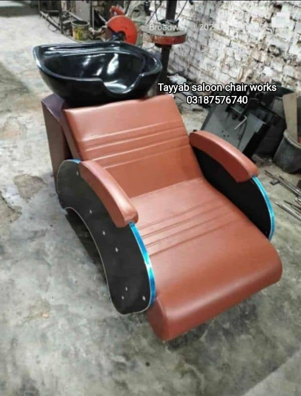 Parlour Chair/Salon Chair/Hair Wash Unit/Pedicure/Facial Bed/Trolley 6