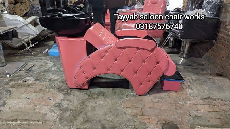 Parlour Chair/Salon Chair/Hair Wash Unit/Pedicure/Facial Bed/Trolley 7