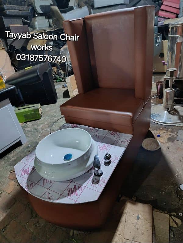 Parlour Chair/Salon Chair/Hair Wash Unit/Pedicure/Facial Bed/Trolley 14