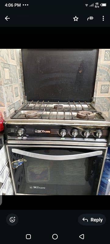 used skyflame oven in good condition. 4