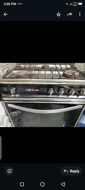 used skyflame oven in good condition. 5