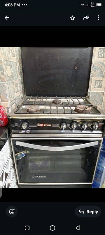 used skyflame oven in good condition. 8