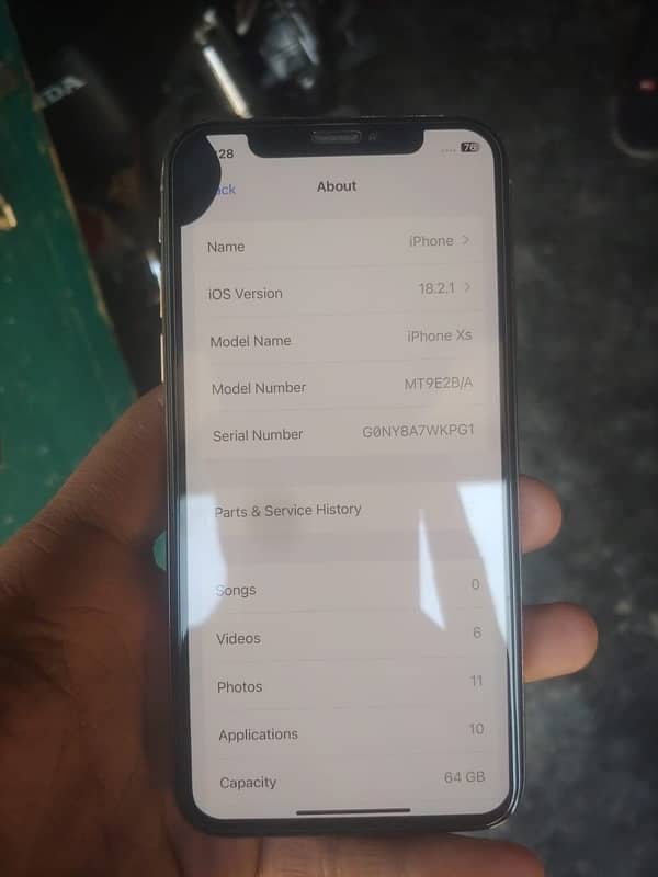 iPhone XS nonpta battery’s health 79 3