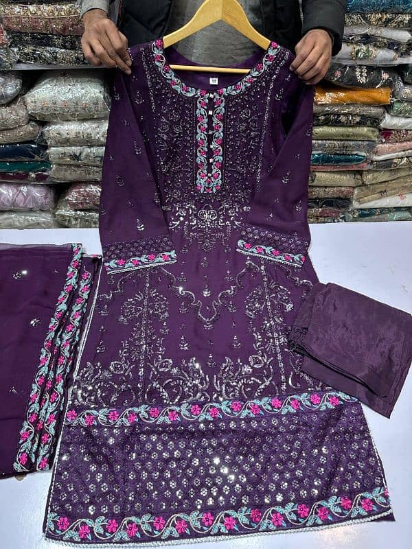 3pc Female Stitched Suits 4