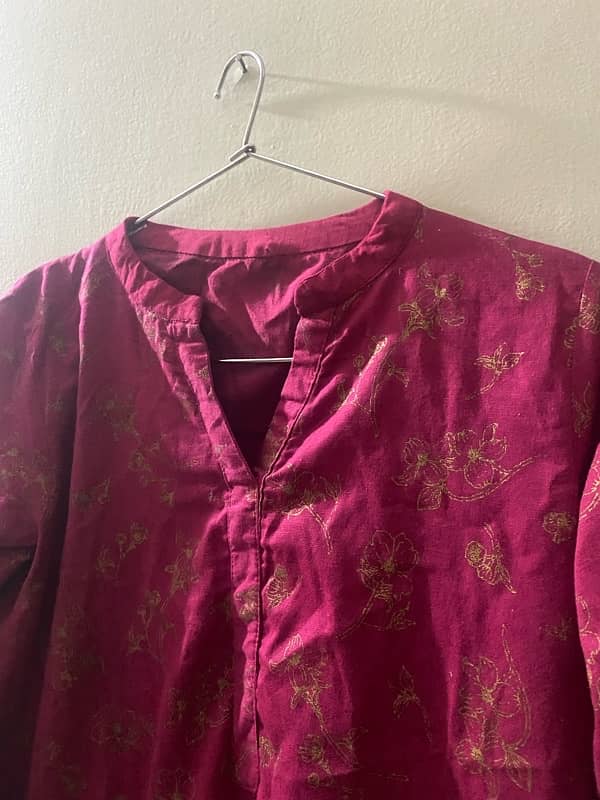 Nishat Khaddar Shirt small size 0