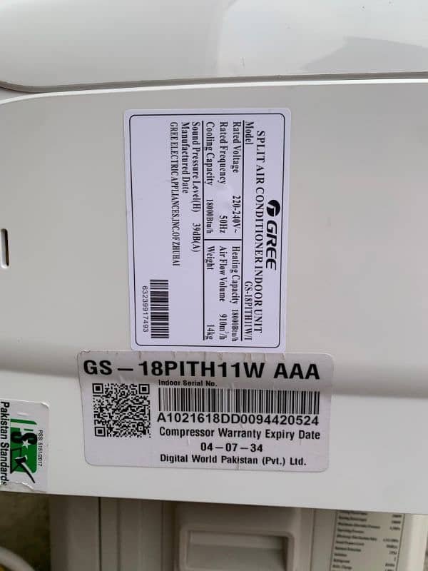 Gree 1.5 ton inverter Ac heat and cool 1