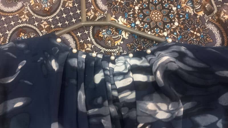 Fabric chiffon,clur blue 4