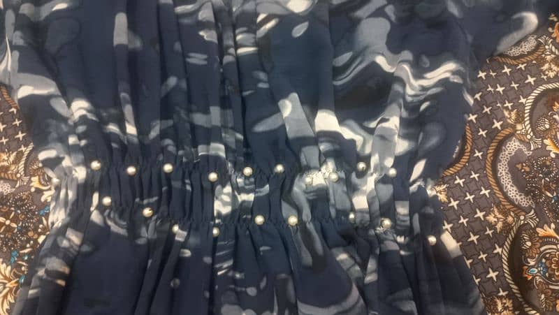 Fabric chiffon,clur blue 5