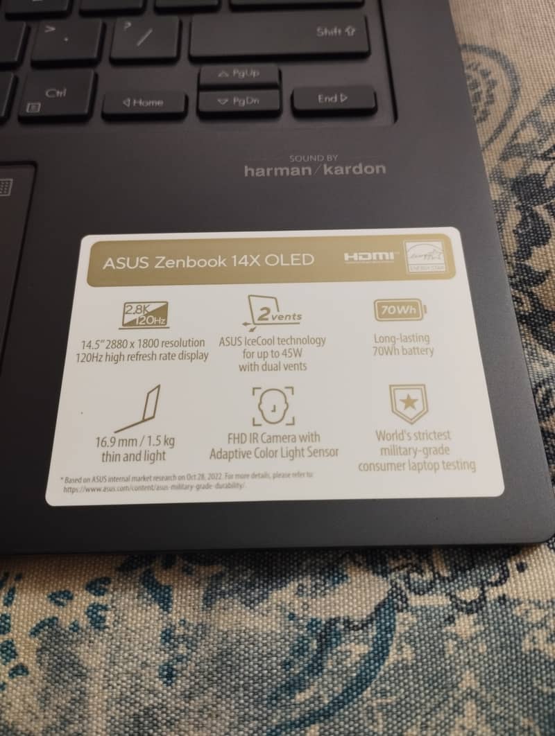 ASUS Zenbook 14-X (Q420) || Core i7 || 13th generation ||16-GB || 15