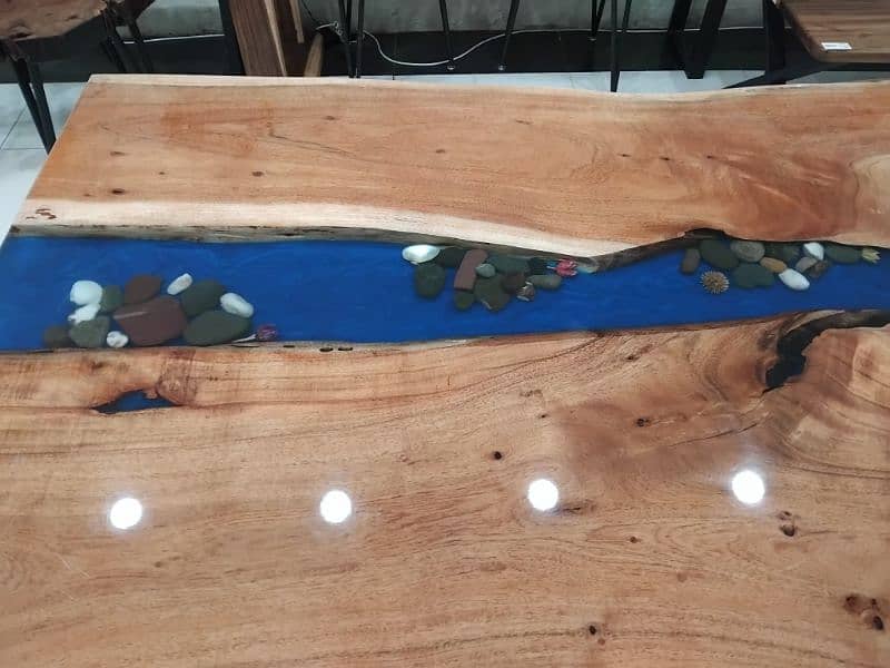 wooden epoxy dining 1