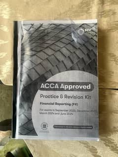 ACCA FR study texts and exam kits 2024-2025 (latest editions)