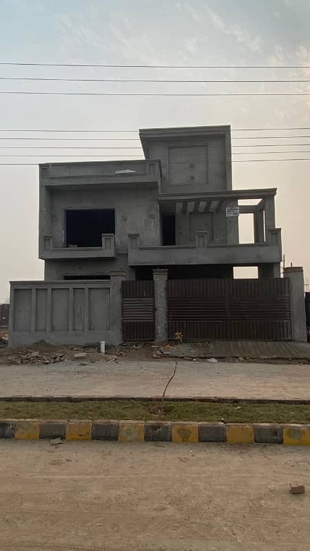 Q Block 10 Marla Main 50 Fit Road Gray Shutter Double Story House For Sale Al Rehman Garden Phase-2 0