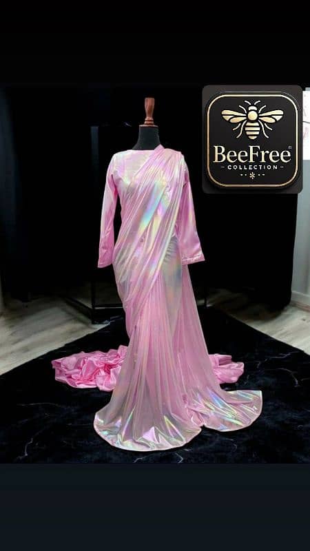 Most Top Trending  Rainbow Moonlight Saree 0