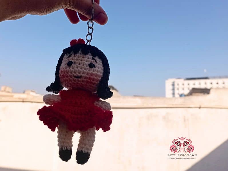 handmade crochet keychain 3