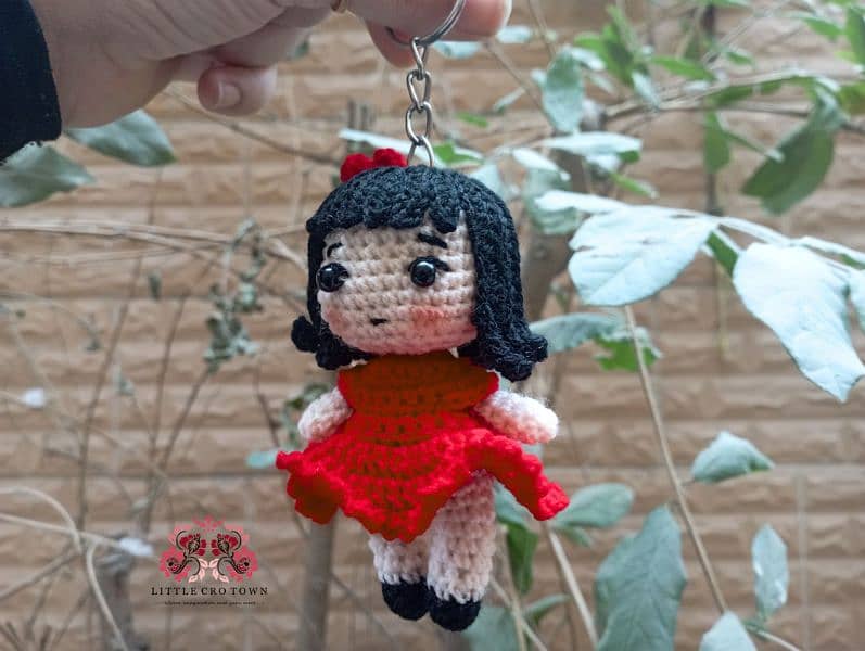 handmade crochet keychain 5