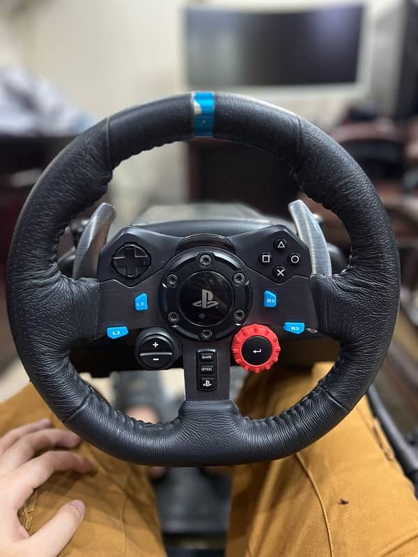 gaming wheel G29 with pedals,gear shifter and racing chair 3