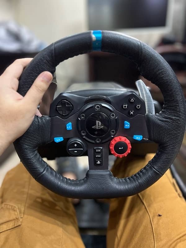 gaming wheel G29 with pedals,gear shifter and racing chair 4