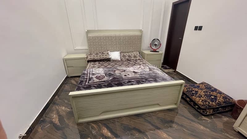 “Brand New Pure Wood Bed Set with Dressing Table” with premium quality 1