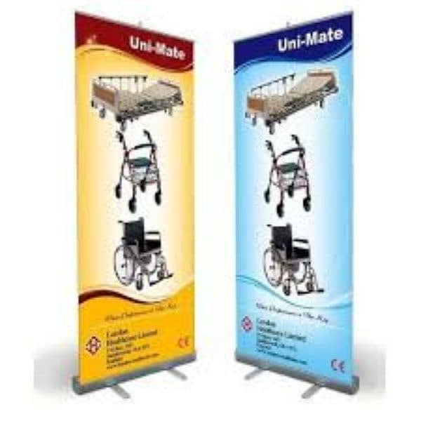 Expo stall, Rollup stand, X stand, Banner, Backdrop, Steamers,Panaflex 10