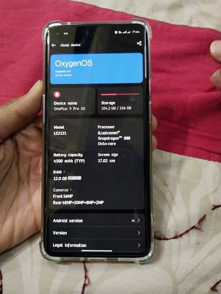 OnePlus 9pro 5G 12 GB 256 GB dual sim approved 5