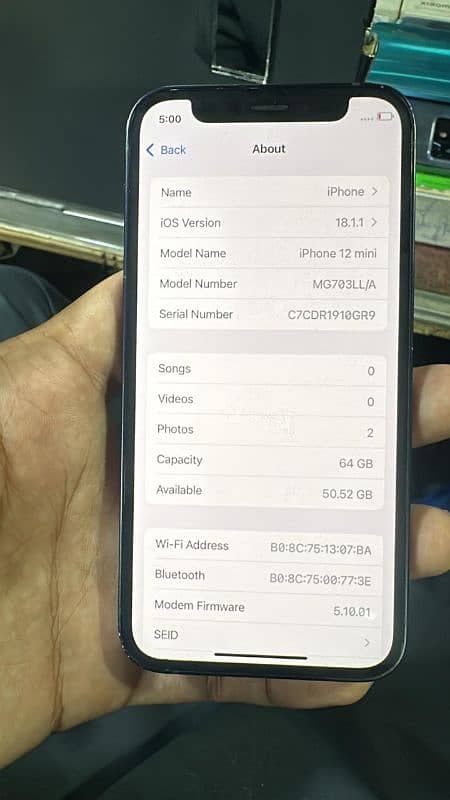 Iphone 12 mini 64GB 7