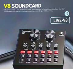 V8 sound card with BM800 condenser microphone kit for studio recordin