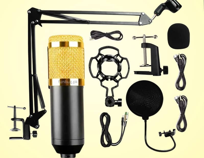 V8 sound card with BM800 condenser microphone kit for studio recordin 9