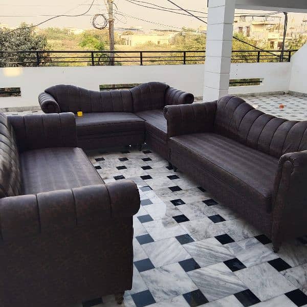 6 seater sofa + L shaped 3