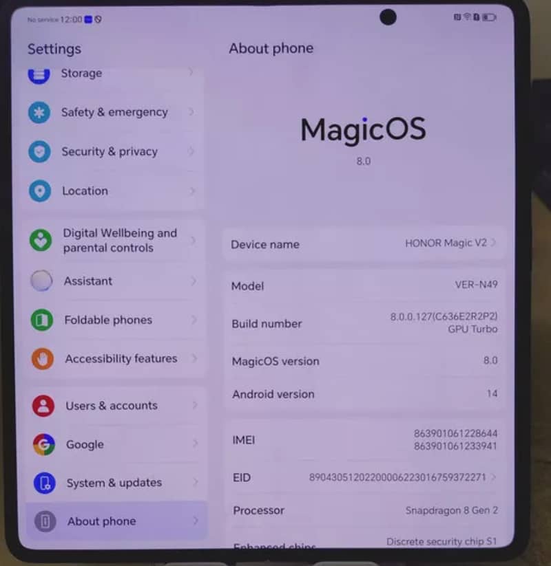 HONOR MAGIC V2 3