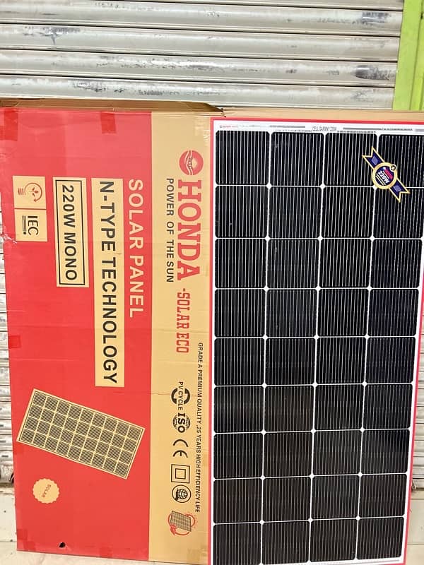 Honda 220W Solar Plate New stock ready 0