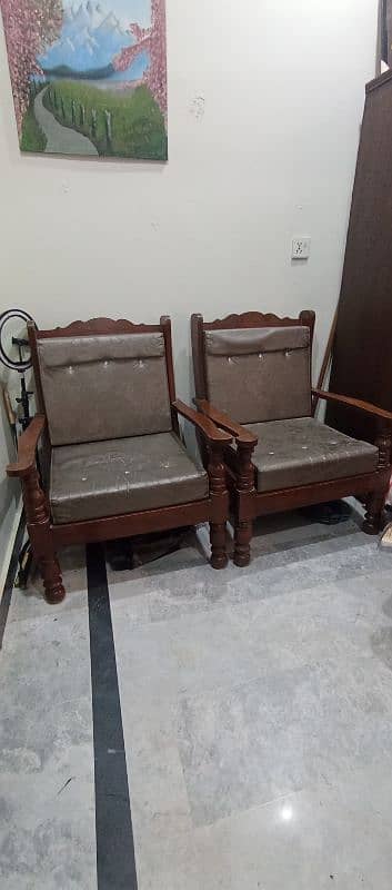 wooden 5 seater sofa set demand 25000 0