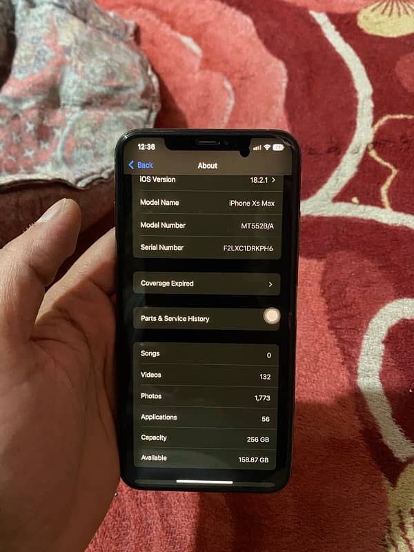 iPhone xs max pta approved 256gb 3